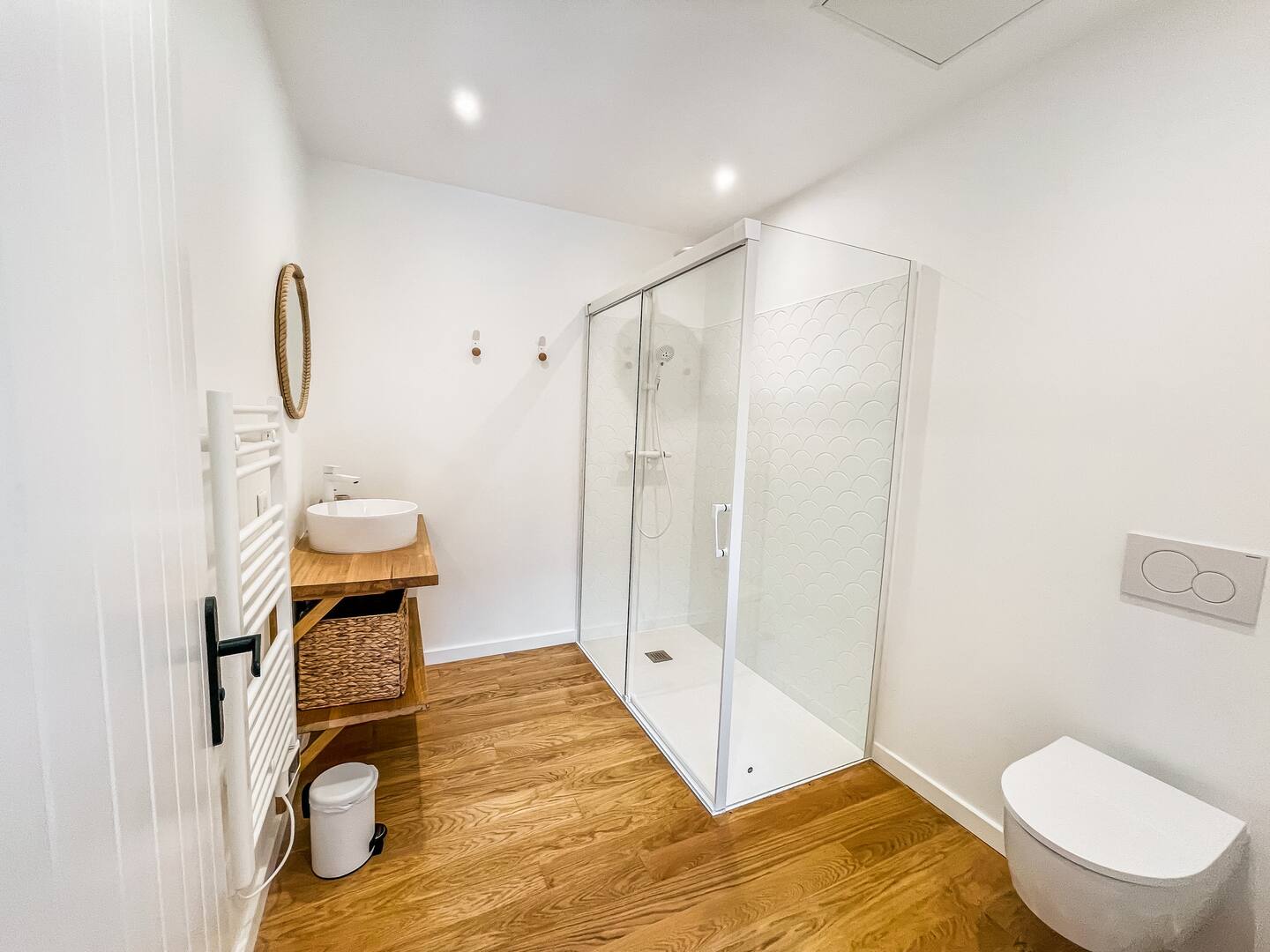 Bathroom with walk-in shower